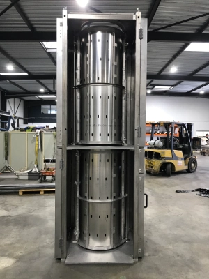 fabrication séparateur de tambour perforé industriel