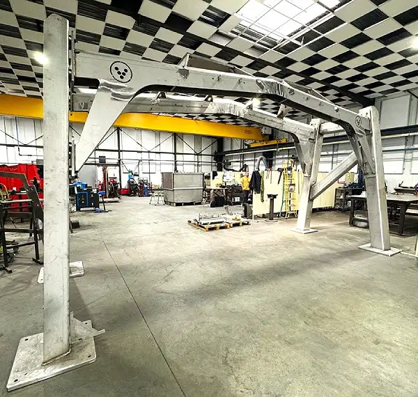 Fabrication d'une arche inox pour robots agroalimentaires